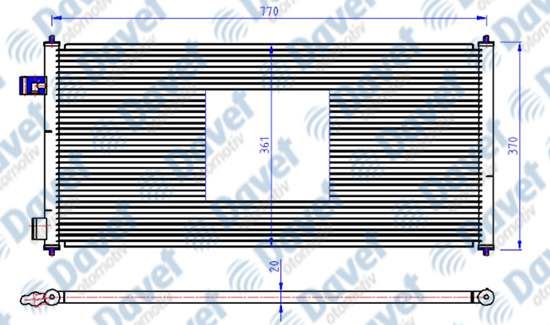 ORIS CFR628016 Klima Radyatoru Kondenser Brazing Transit Connect 1.8 1.8di 1.8tdci 1.8tddi 02->13 790×361x16  At/Mt Sanzuman